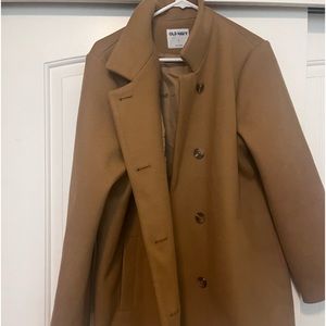 NWOT Women’s Old Navy tan coat size Large